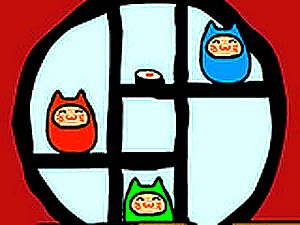 Cat in Japan Puzzle Game Online