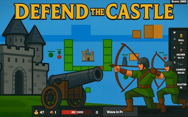 Defend the Castle - Medieval Tower Defense Strategy Game Online