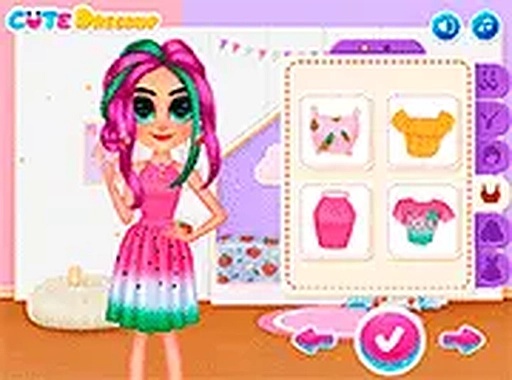Insta Girls Fruity Fashion Dress Up Online Game