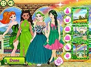 Princess St Patrick's Party Dress Up Game