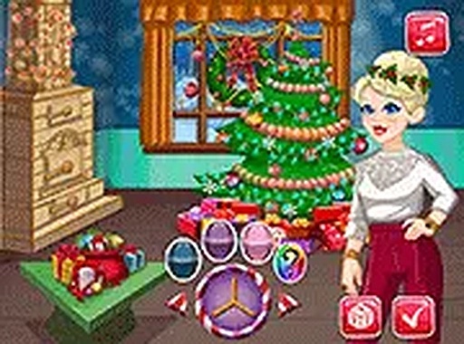 Crystal's Xmas Home Deco Online Game