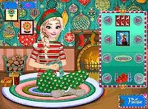 Eliza Christmas Night Dress Up Online Game