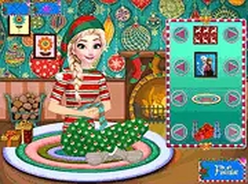 Eliza Christmas Night Dress Up Online Game