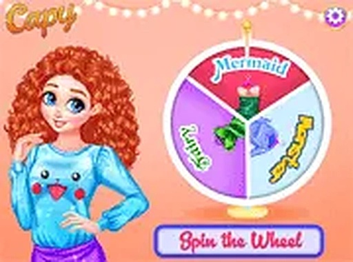 Princesses Spin The Wheel Dress Up Online Game