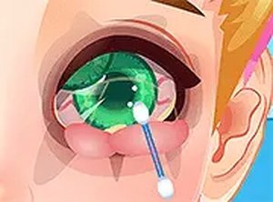 Blonde Sofia: Eye Problem Makeover Online Game