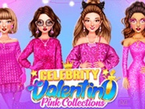 Celebrity Valentino Pink Collections Dress Up Game