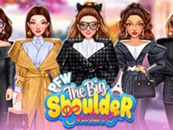 PFW-The Big Shoulder Couture Dress Up Game