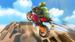 Cartoon Moto Stunt Racing Game