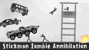 Stickman Zombie Annihilation Driving Game